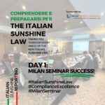 Italian Sunshine Law Seminar Kicks Off with Resounding Success in Milan